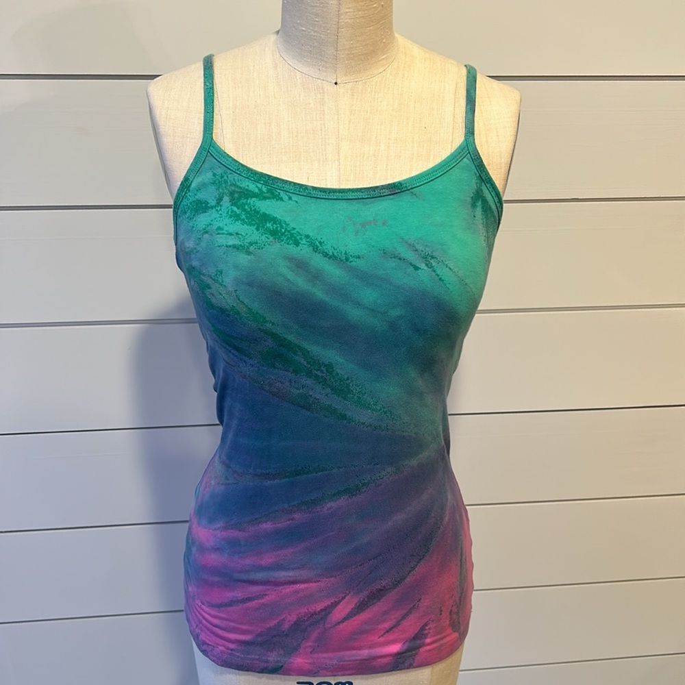 Hard Tail tie dye tank with shelf bra.  Size small